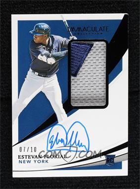 2021 Panini Immaculate Collection - [Base] - Black #171 - Rookie Patch Autographs - Estevan Florial /10