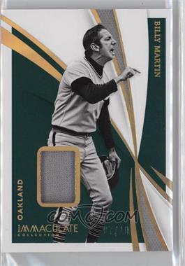 2021 Panini Immaculate Collection - [Base] - Gold #9 - Billy Martin /10
