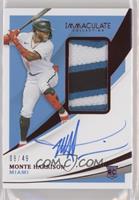 Rookie Patch Autographs - Monte Harrison #/49