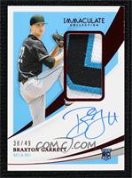 Rookie Patch Autographs - Braxton Garrett [EX to NM] #/49