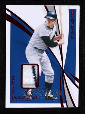 2021 Panini Immaculate Collection - [Base] - Red #5 - Mickey Mantle /15