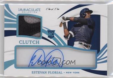 2021 Panini Immaculate Collection - Clearly Clutch Rookie Materials - Brand Logo #CCR-EF - Estevan Florial /1
