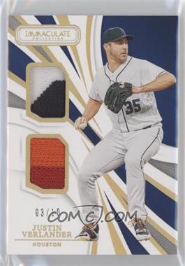 2021 Panini Immaculate Collection - Immaculate Duals - Gold #ID-JV - Justin Verlander /10