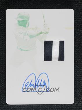 2021 Panini Immaculate Collection - Immaculate Material Autographs - Printing Plate Yellow #IMA-EF.2 - Estevan Florial /1