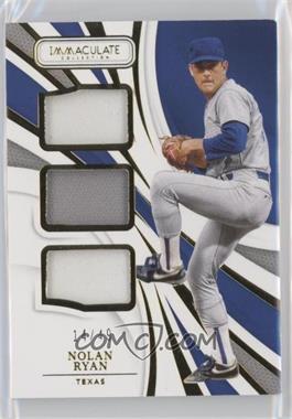 2021 Panini Immaculate Collection - Immaculate Triples #IT-NR - Nolan Ryan /49
