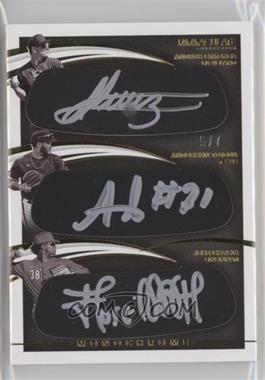 2021 Panini Immaculate Collection - Monochrome Triples #MT-GTG - Andres Gimenez, Anderson Tejeda, Jose Garcia /7