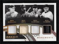 Curt Schilling, David Ortiz, Pedro Martinez, Roger Clemens #/25