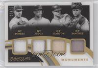 Gleyber Torres, Aaron Judge, Giancarlo Stanton, Gary Sanchez #/25