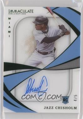 2021 Panini Immaculate Collection - Shadowbox Signatures - Green #SS-JC - Jazz Chisholm /5 [EX to NM]