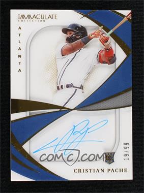 2021 Panini Immaculate Collection - Shadowbox Signatures #SS-CP - Cristian Pache /99