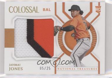 2021 Panini National Treasures - Colossal Materials - Holo Gold #CM-JJ - Jahmai Jones /25