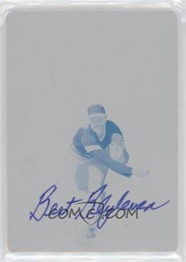 2021 Panini National Treasures - Retro Signatures - Printing Plate Cyan #RS-BL - Bert Blyleven /1