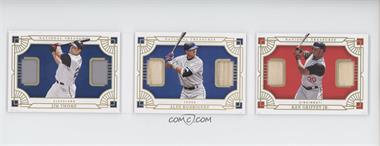 2021 Panini National Treasures - Triple Legend Duos Booklets #TLDB-12 - Alex Rodriguez, Ken Griffey Jr., Jim Thome /99