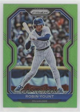 2021 Panini Prizm - [Base] - Lime Green Prizm #156 - Tier II - Robin Yount /125