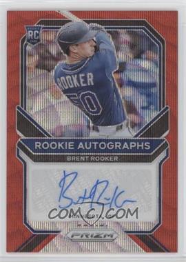 2021 Panini Prizm - Rookie Autographs - Red Wave Prizm #RA-BR - Brent Rooker /75