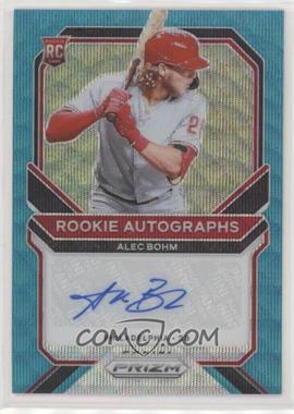 2021 Panini Prizm - Rookie Autographs - Teal Wave Prizm #RA-AB - Alec Bohm /50