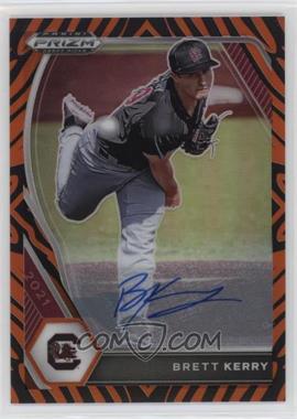 2021 Panini Prizm Draft Picks - [Base] - Tiger Stripe Prizm Autographs #PDP141 - Brett Kerry /25