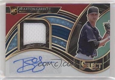 2021 Panini Select - Rookie Jersey Autographs - Tri-Color Prizm #RJA-BG - Braxton Garrett /99