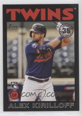 2021 Topps - 1986 Topps Baseball 35th Anniversary Series 2 - Black #86B-48 - Alex Kirilloff /299