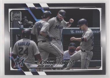 2021 Topps - [Base] - Black #172 - Miami Marlins /70