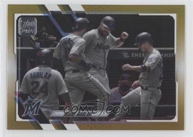 2021 Topps - [Base] - Gold Foil #172 - Miami Marlins