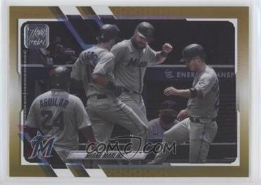 2021 Topps - [Base] - Gold Foil #172 - Miami Marlins