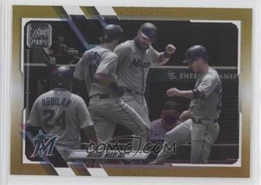 2021 Topps - [Base] - Gold Foil #172 - Miami Marlins