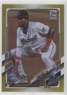 2021 Topps - [Base] - Gold Foil #417 - Lewin Diaz