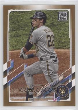 2021 Topps - [Base] - Gold #100 - Christian Yelich /2021