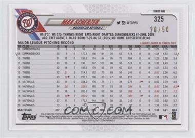 2021 Topps - [Base] - Mother's Day #325 - Max Scherzer /50 - Courtesy of COMC.com