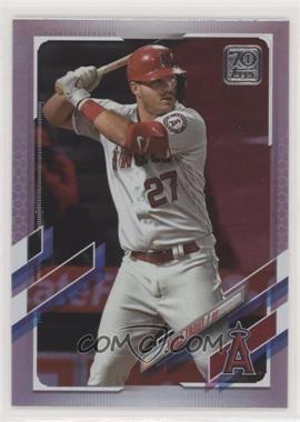 2021 Topps - [Base] - Rainbow Foil #27 - Mike Trout