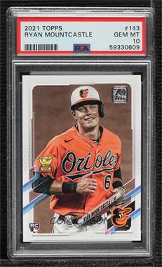 2021 Topps - [Base] #143.1 - Ryan Mountcastle (Vertical, Rookie Cup) [PSA 10 GEM MT]