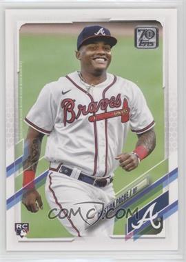 2021 Topps - [Base] #187.1 - Cristian Pache (Vertical, White Jersey)