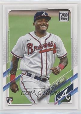 2021 Topps - [Base] #187.1 - Cristian Pache (Vertical, White Jersey)