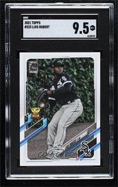 2021 Topps - [Base] #223.1 - Luis Robert (Black Jersey, Fielding) [SGC 9.5 Mint+]