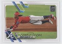 Ronald Acuna Jr. (Horizontal, Sliding Head First)