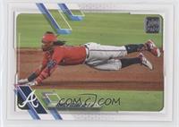 Ronald Acuna Jr. (Horizontal, Sliding Head First)