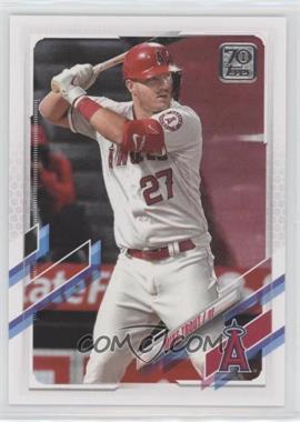 2021 Topps - [Base] #27.1 - Mike Trout (Front Jersey Visible)