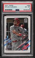 Dylan Carlson (Batting, Grey Jersey, 70th Logo On The Right) [PSA 6 E…