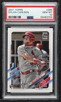 Dylan Carlson (Batting, Grey Jersey, 70th Logo On The Right) [PSA 10 …