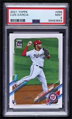 2021 Topps - [Base] #298.1 - Luis Garcia (Fielding, White Jersey) [PSA 9 MINT]