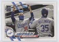 Checklist - Hands Up! Masks Up! (Mookie Celebrates Cody) [EX to NM]