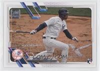 Estevan Florial (Horizontal, Batting in Pinstriped Jersey)