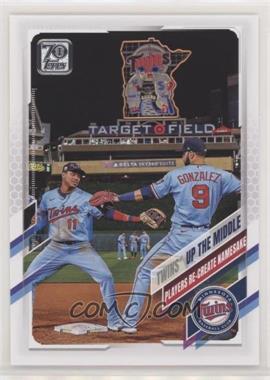 2021 Topps - [Base] #553 - Checklist - Twins Up The Middle (Players Re-Create Namesake)