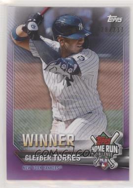 2021 Topps - Home Run Challenge Winner - September #HRW-20 - Gleyber Torres /237