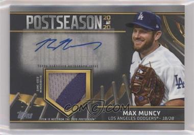 2021 Topps - Postseason Performance Autograph Relics - Platinum #PPAR-MMU - Max Muncy /1