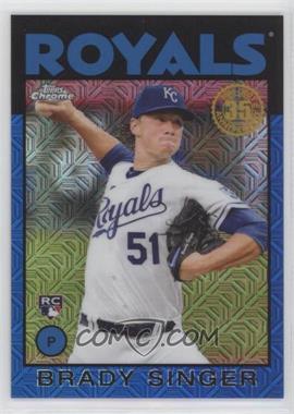 2021 Topps - Silver Pack 1986 Topps Chrome Baseball - Blue #86BC-3 - Brady Singer /150