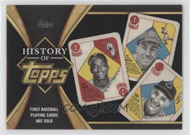 2021 Topps - The History of Topps - Black #HOT-2 - First Baseball Playing Cards Are Sold /299