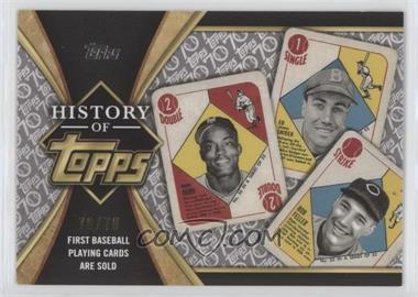 2021 Topps - The History of Topps - Platinum Anniversary #HOT-2 - First Baseball Playing Cards Are Sold /70