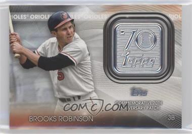 2021 Topps - Topps 70th Anniversary Manufactured Logo Patches Series 2 #T70P-BR - Brooks Robinson
